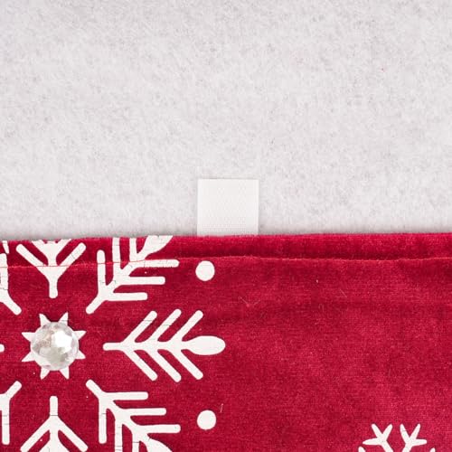 48 Inches Red Velvet Christmas Tree Skirt W87113