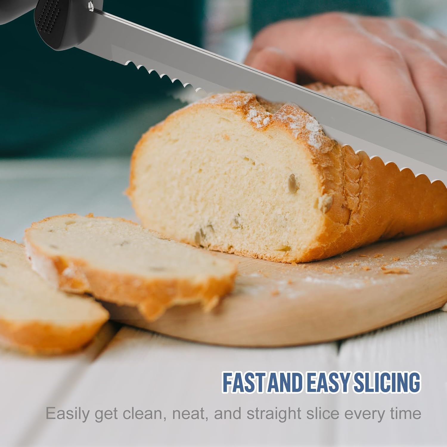 Cordless Electric Knife with Safety Lock Include 2 Blades O684542