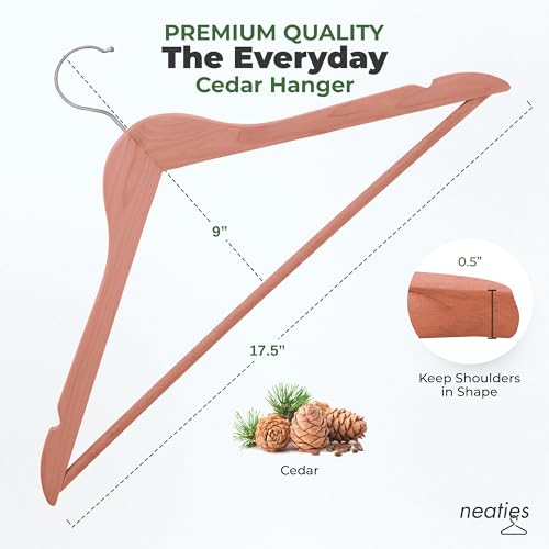 Red Cedar Wooden Hangers 6 Pack A7165