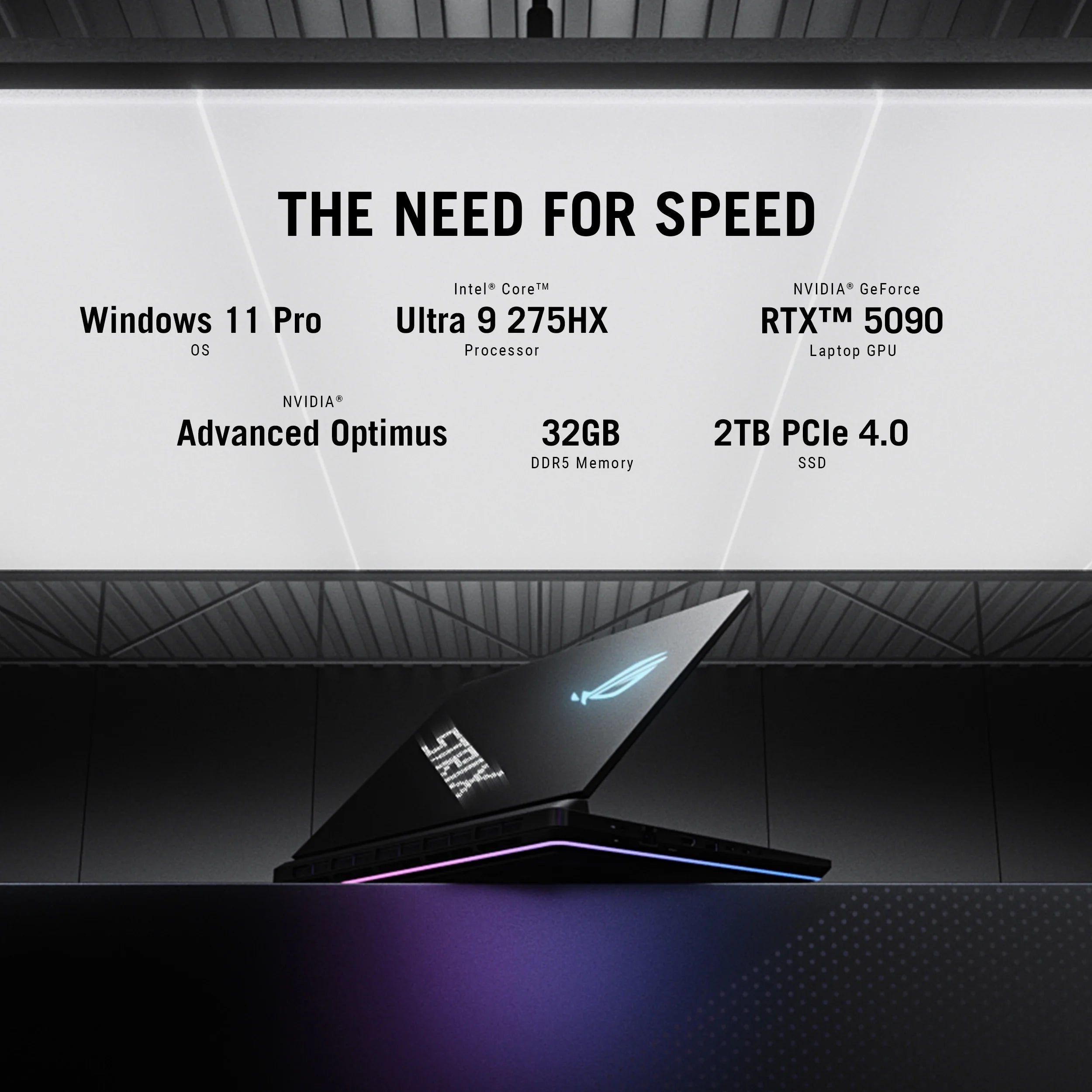 18in 240Hz Mini LED WQXGA Gaming Laptop with Intel Ultra 9 275HX, NVIDIA GeForce RTX 5090 24GB, 32GB DDR5, 8TB PCIe SSD, Win 11 Pro O272