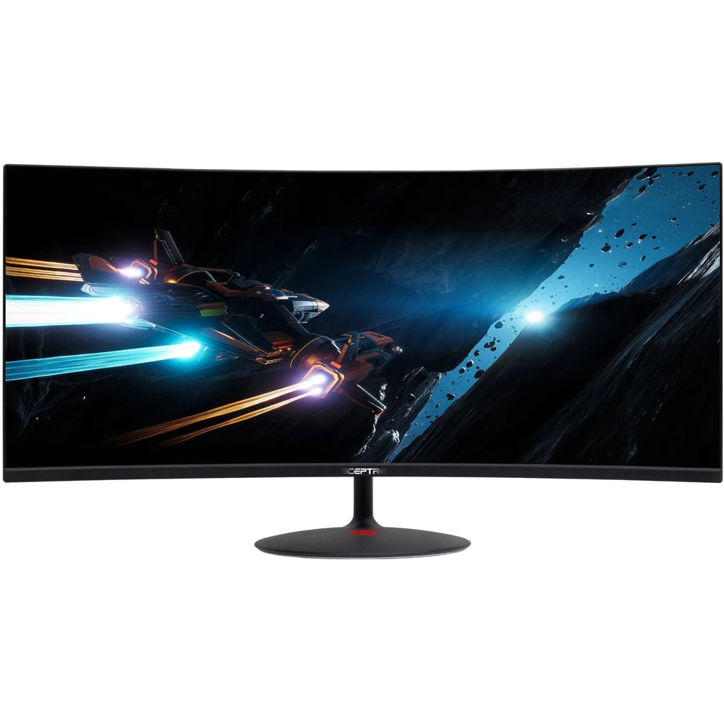 34" Curved Screen Gaming LCD Monitor, 21:9, Black O82752
