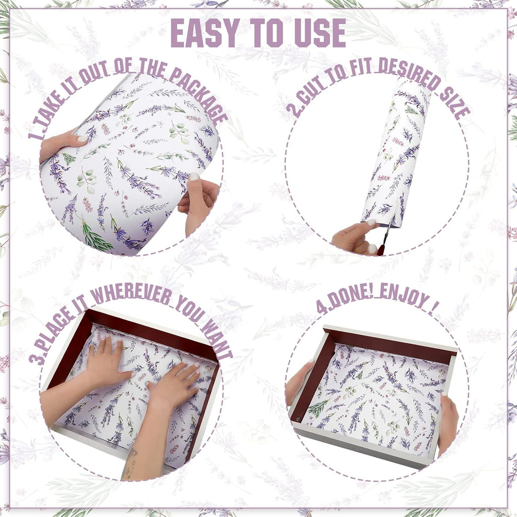 20 Sheet Fragrant Non Adhesive Drawer Liners E99241