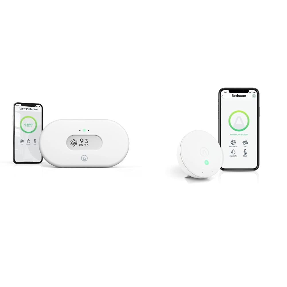 Air Pollution Monitor with Particulate Matter (PM 2.5), Humidity & Temperature Detector W507