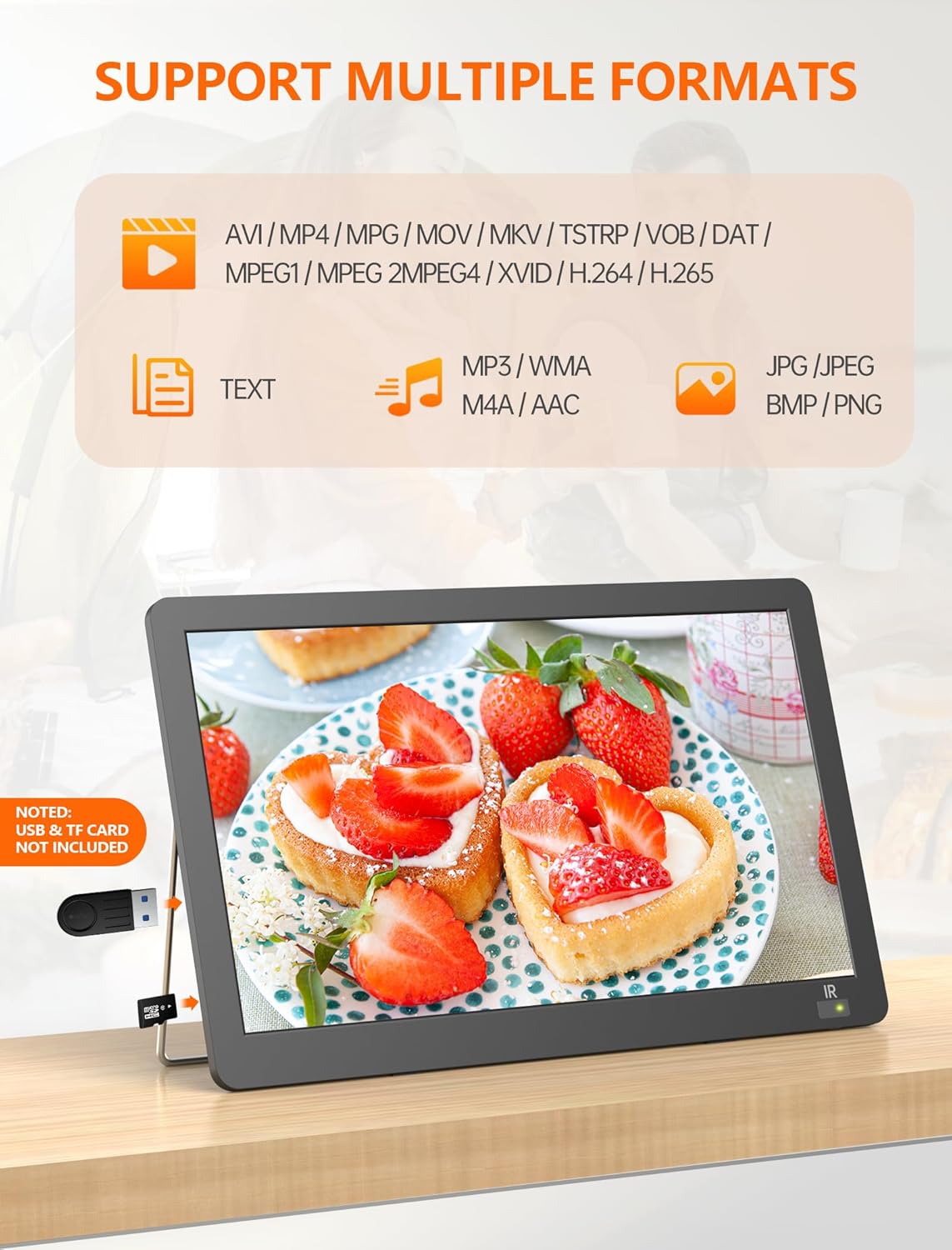 14.2" Portable Mini TV LCD Monitor 1080P with Digital ATSC Tuner W759