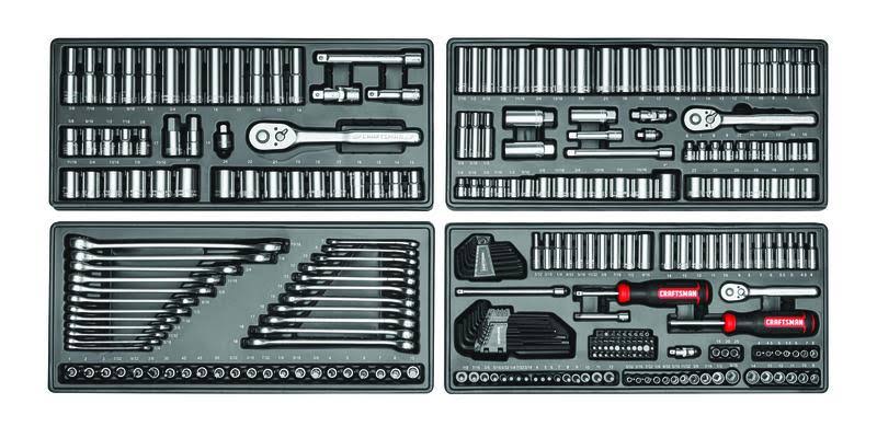 1/4, 3/8 and 1/2 in. Drive Metric and SAE 6 and 12 Point Mechanic's Tool Set 308 pc. P359849
