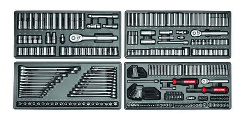 1/4, 3/8 and 1/2 in. Drive Metric and SAE 6 and 12 Point Mechanic's Tool Set 308 pc. P359849