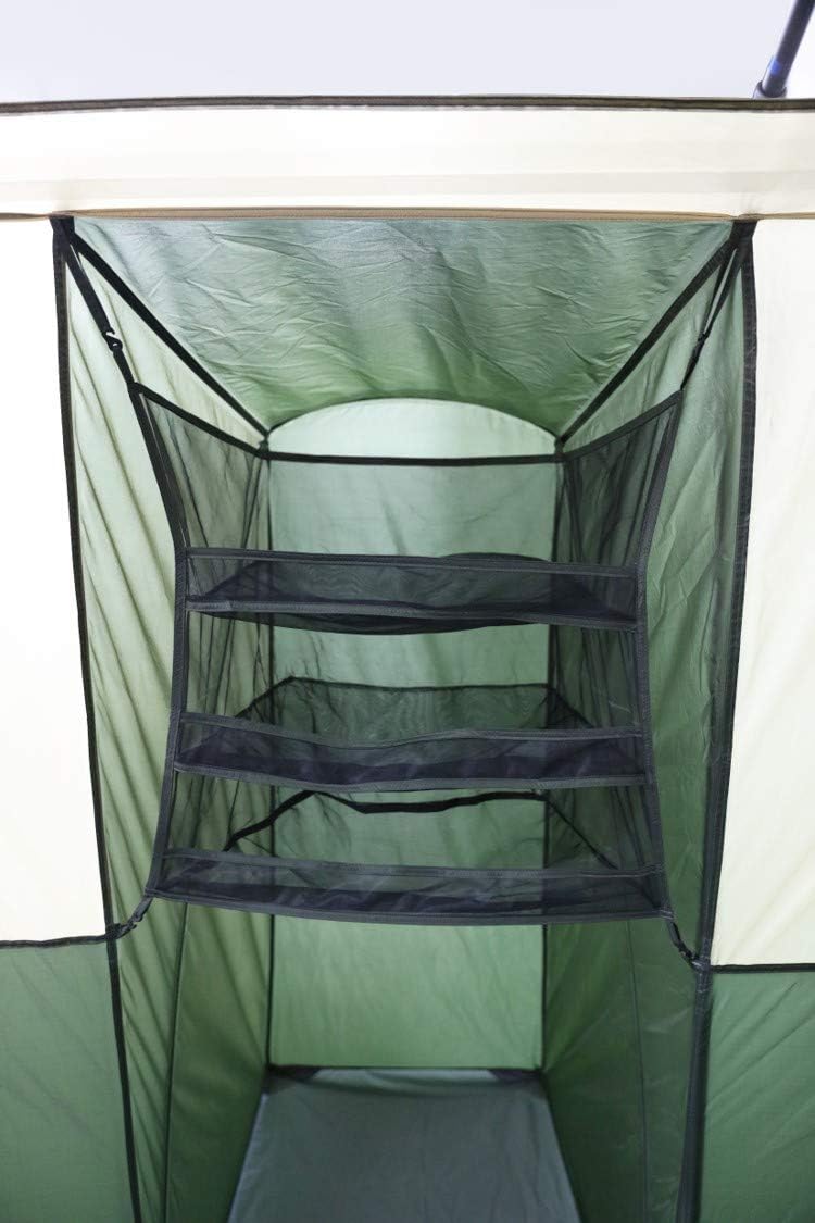 12 Person Cabin Tent with Closets and Room Dividers, Green I9338