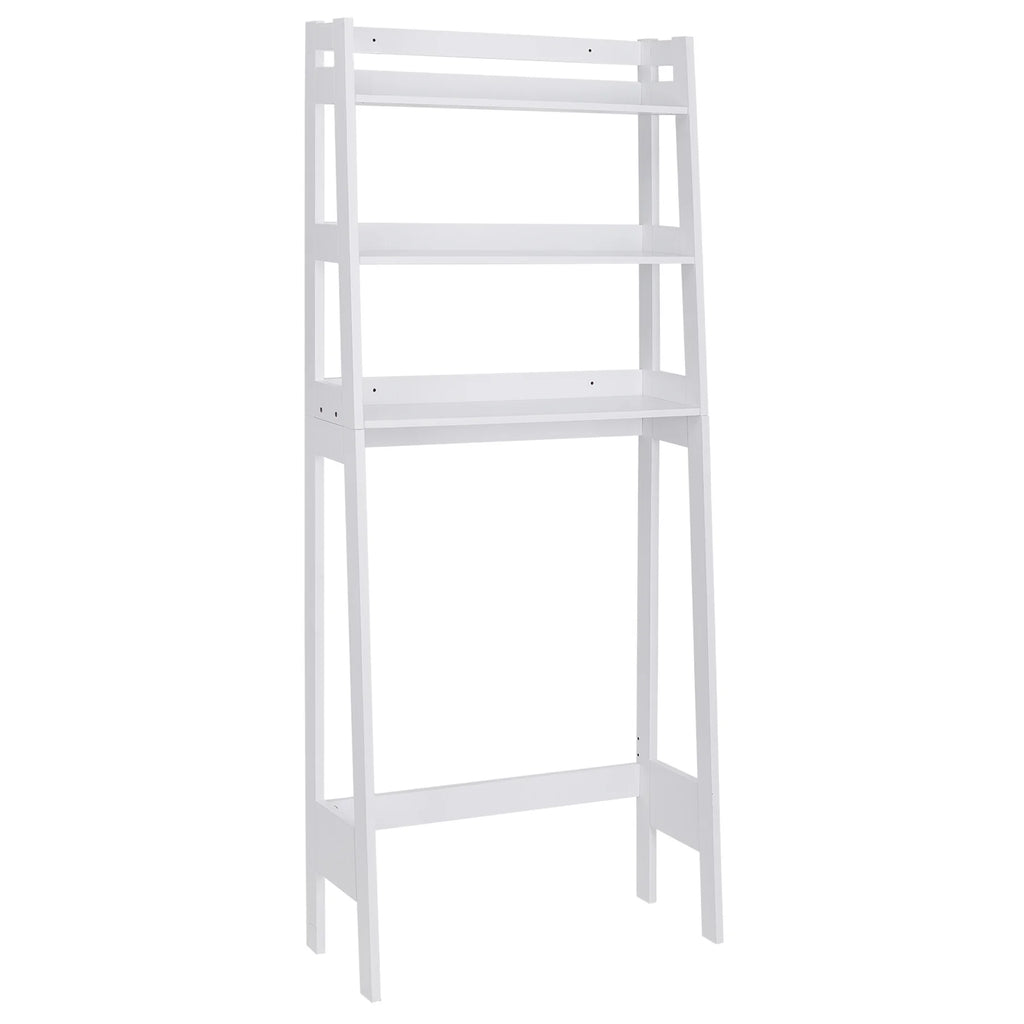 White 3-Tier Wooden Over-The-Toilet Storage Shelf C868
