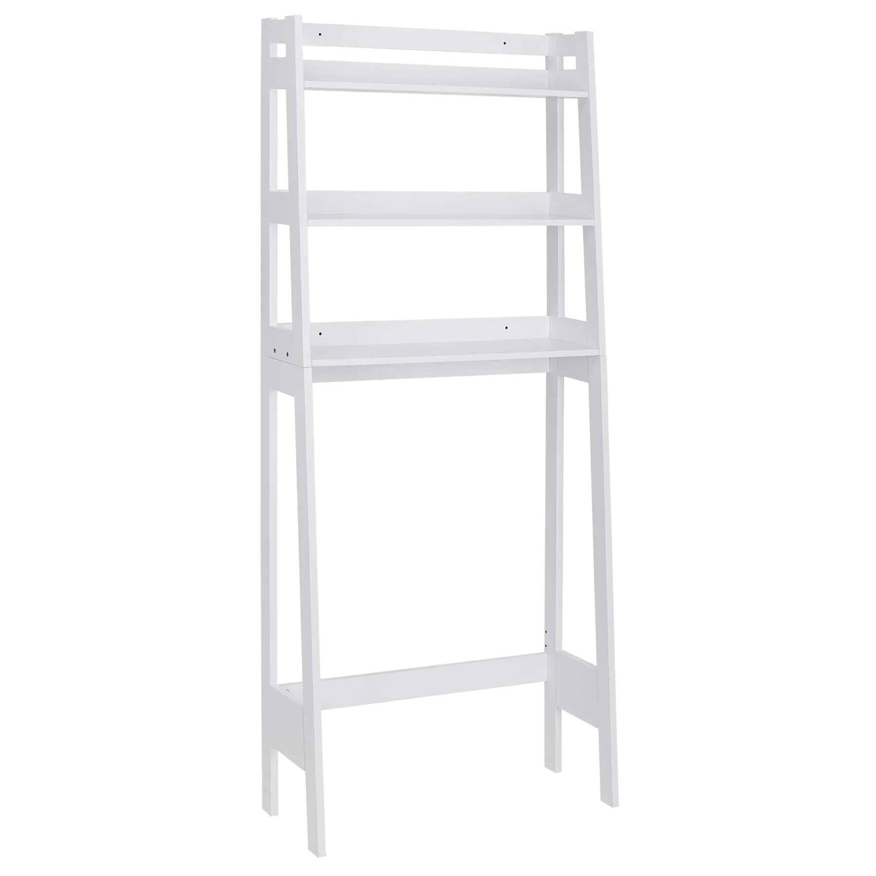 White 3-Tier Wooden Over-The-Toilet Storage Shelf C868