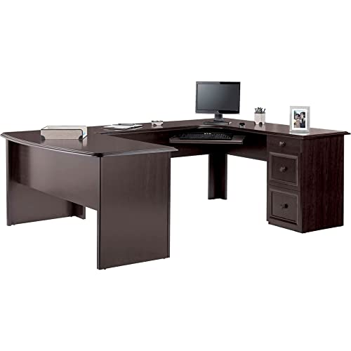 Walnut U-Shaped Executive Desk Z636