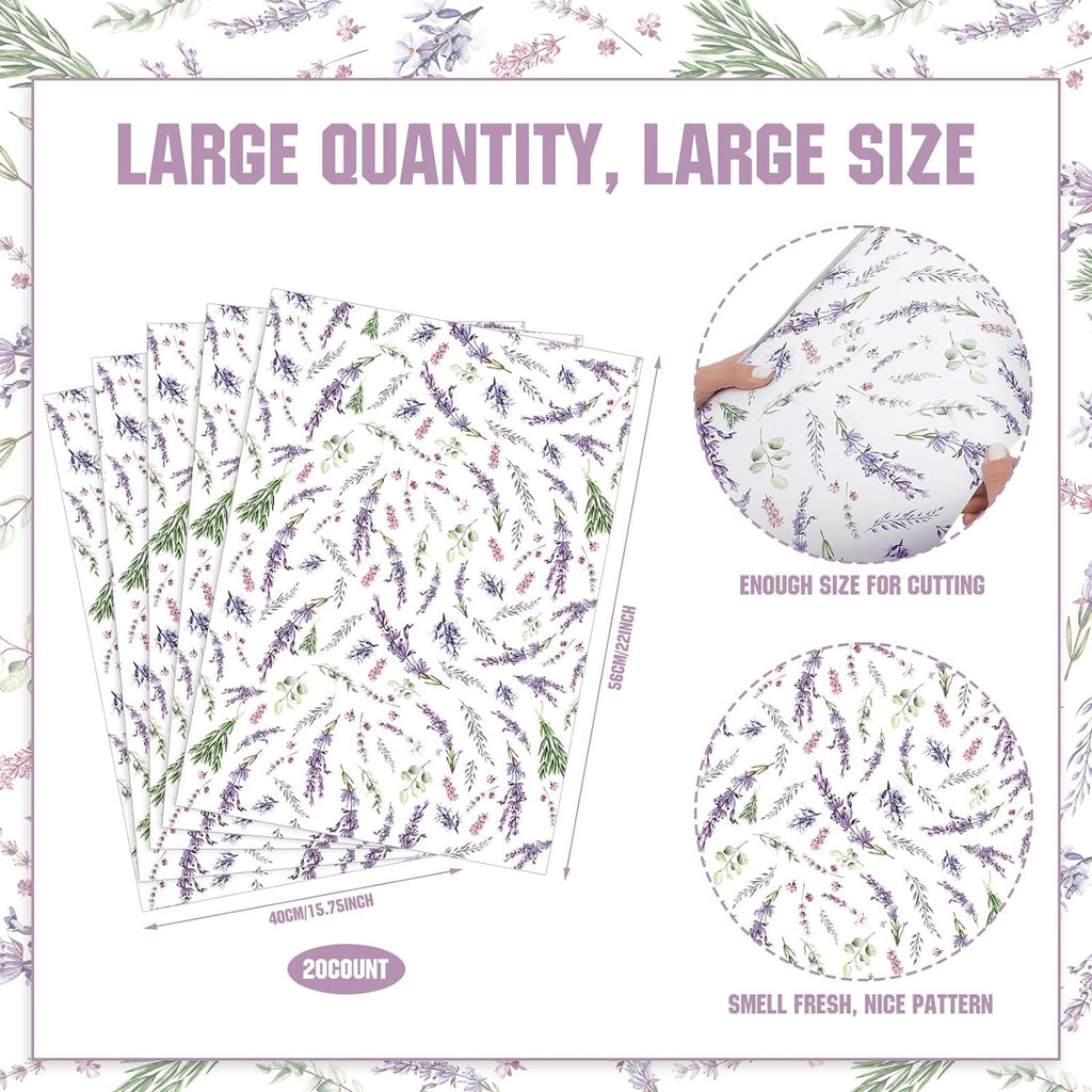 20 Sheet Fragrant Non Adhesive Drawer Liners E99241