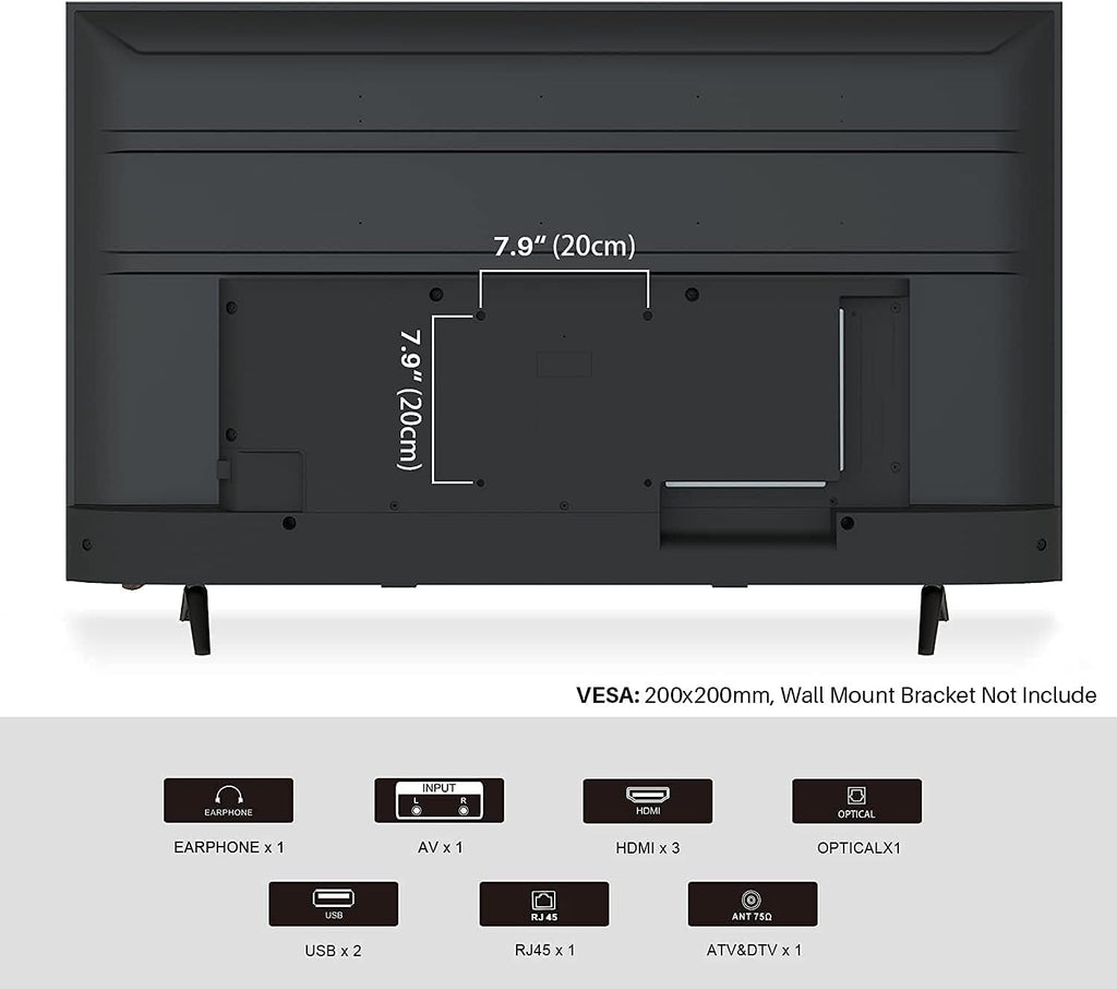 55 inch 4K UHD HDR Smart LED Android TV L841