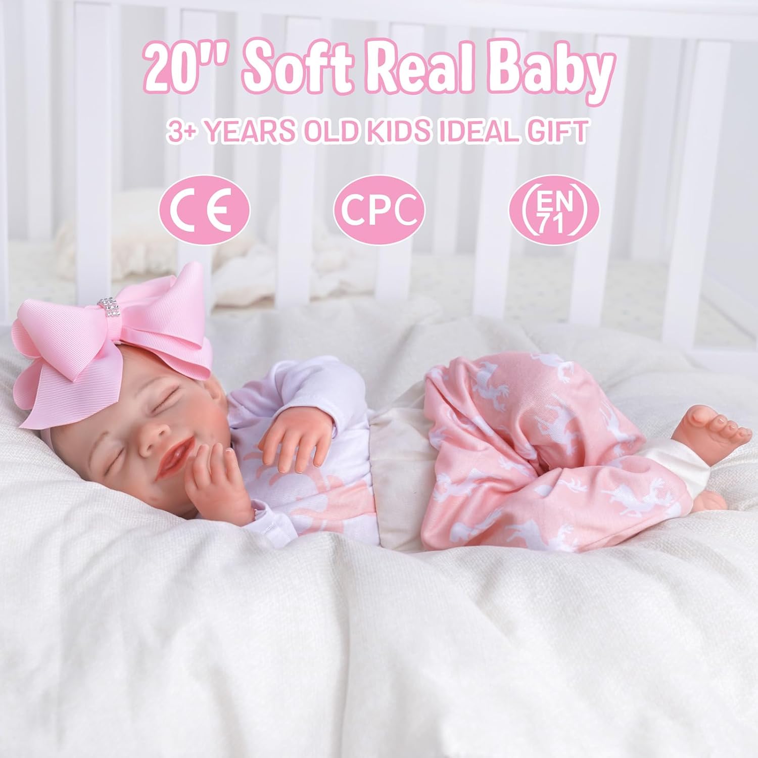 20-Inch Soft Cloth Reborn Baby Doll X193