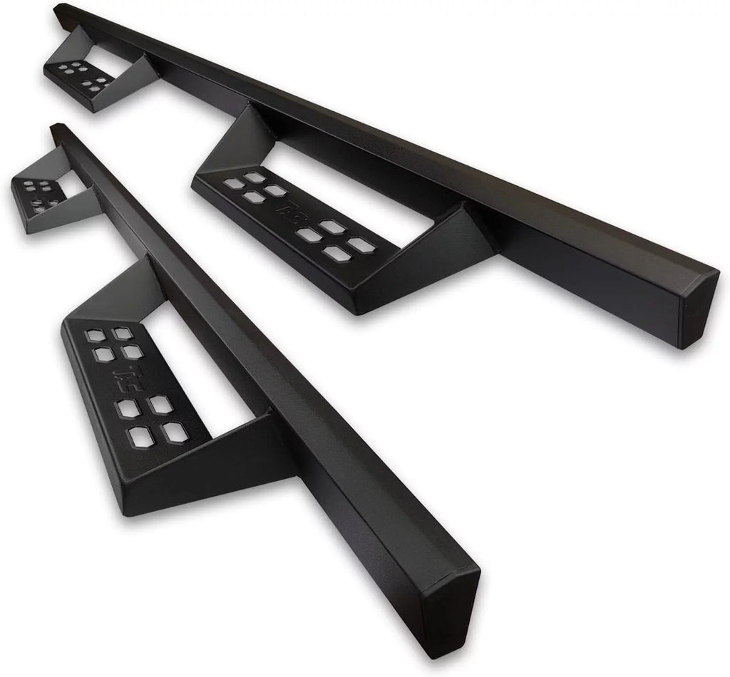 Black 4" Drop Side Steps Nerf Bars Rock Slider Armor (2pcs) D5383