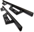 Black 4" Drop Side Steps Nerf Bars Rock Slider Armor (2pcs) D5383