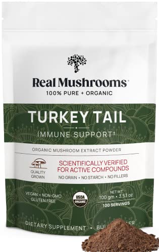 Organic Turkey Tail Mushroom Powder, 100 Servings T6671