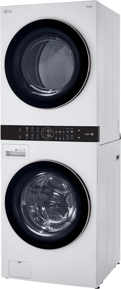 Front Load White Stacked Unit with 4.5 cu. ft. Washer & 7.4 cu. ft. Dryer H2930
