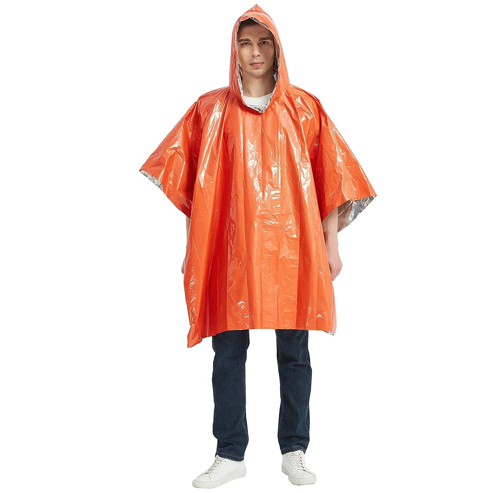 Waterproof Thermal Poncho Raincoat with Bag and Tent Shelter E75121