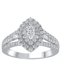 1 Carat T.W. Lab Grown Diamond Engagement Ring in Sterling Silver B574531