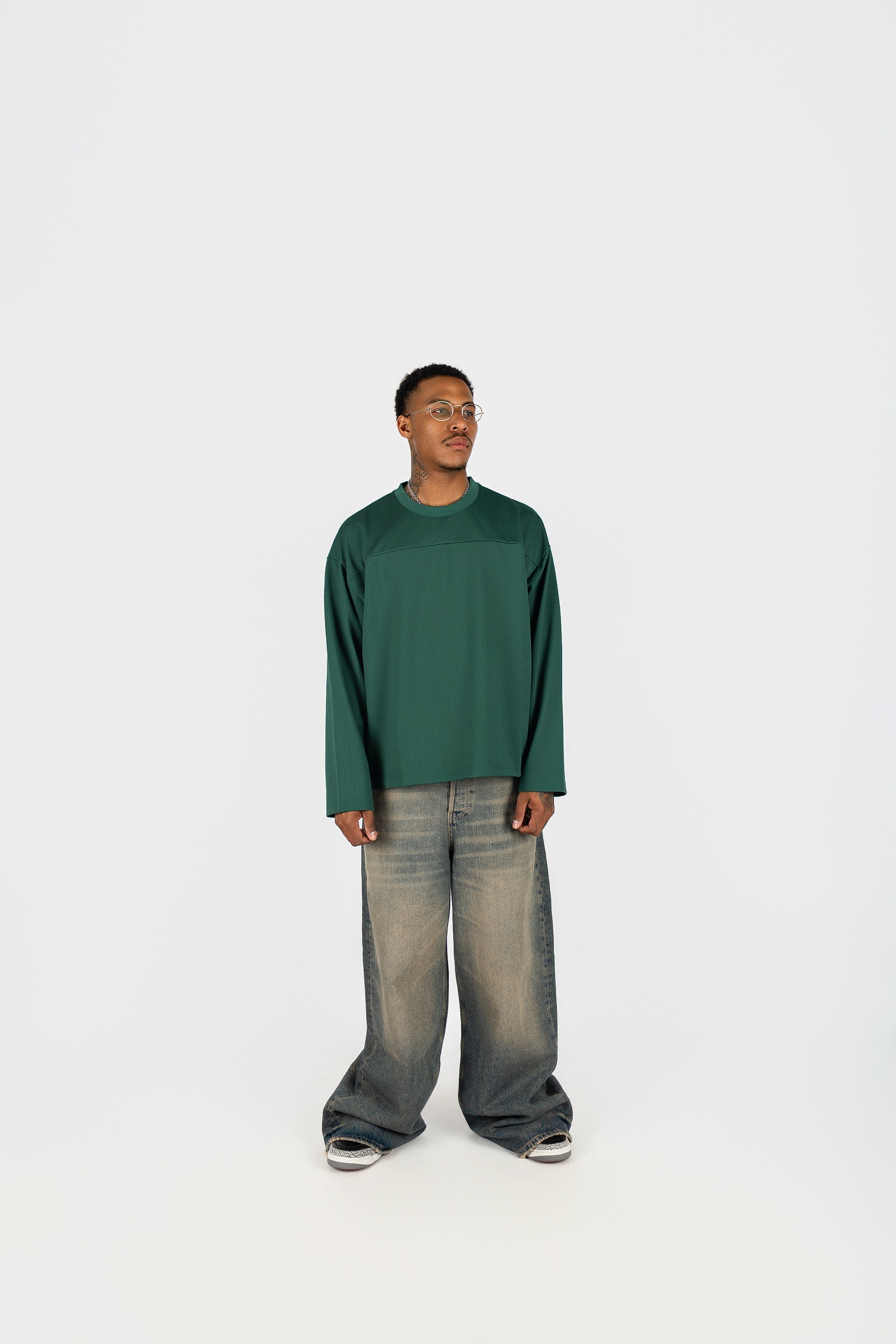 Long Sleeve Mesh Jersey