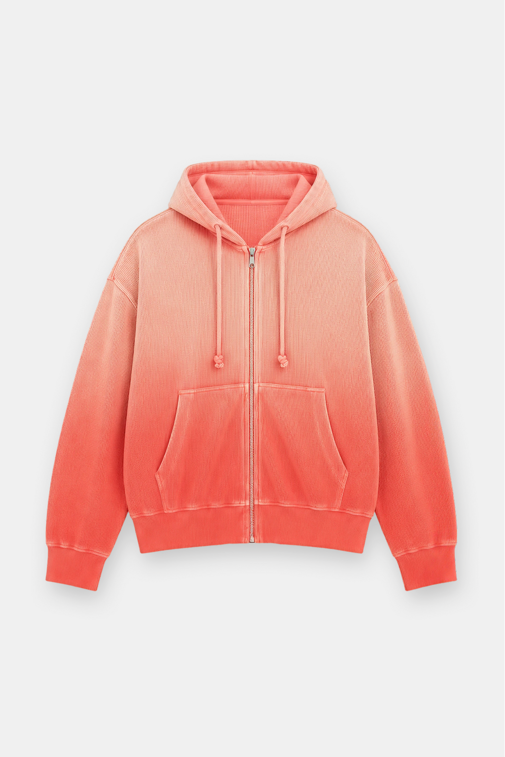 Sun-Dried Waffle Knit Baby Zip Up