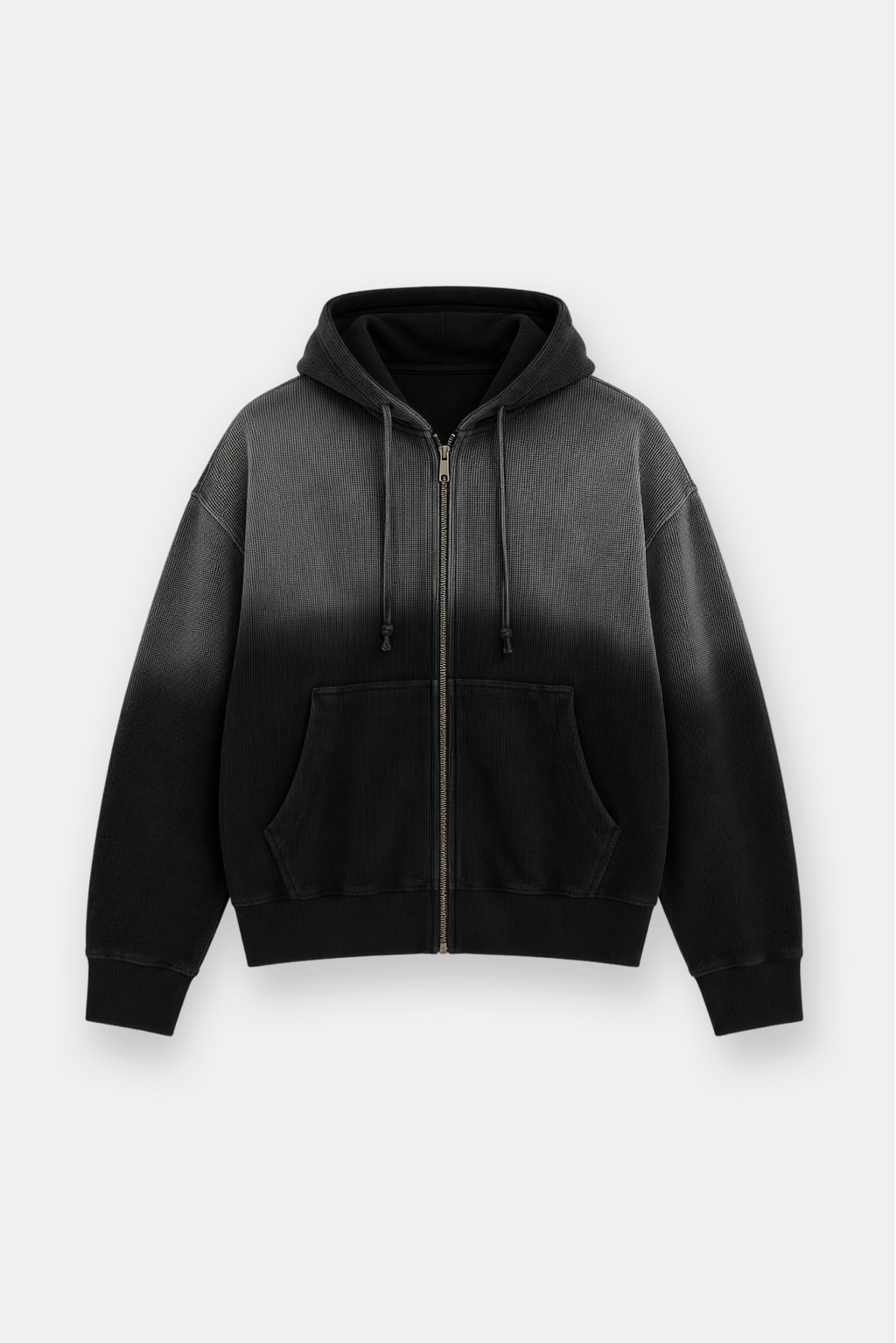 Sun-Dried Waffle Knit Baby Zip Up