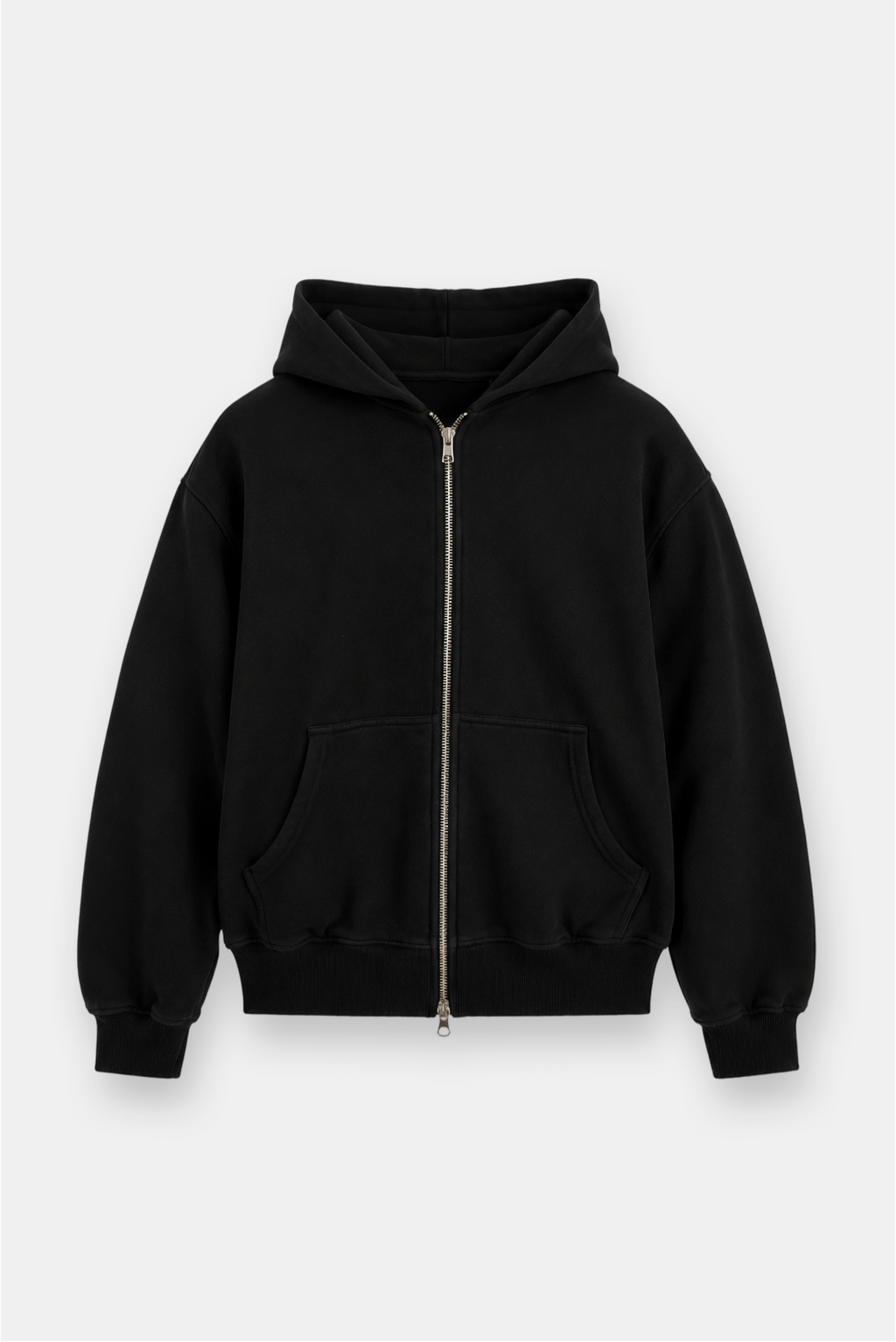Garment Dye Zip Up Fleece