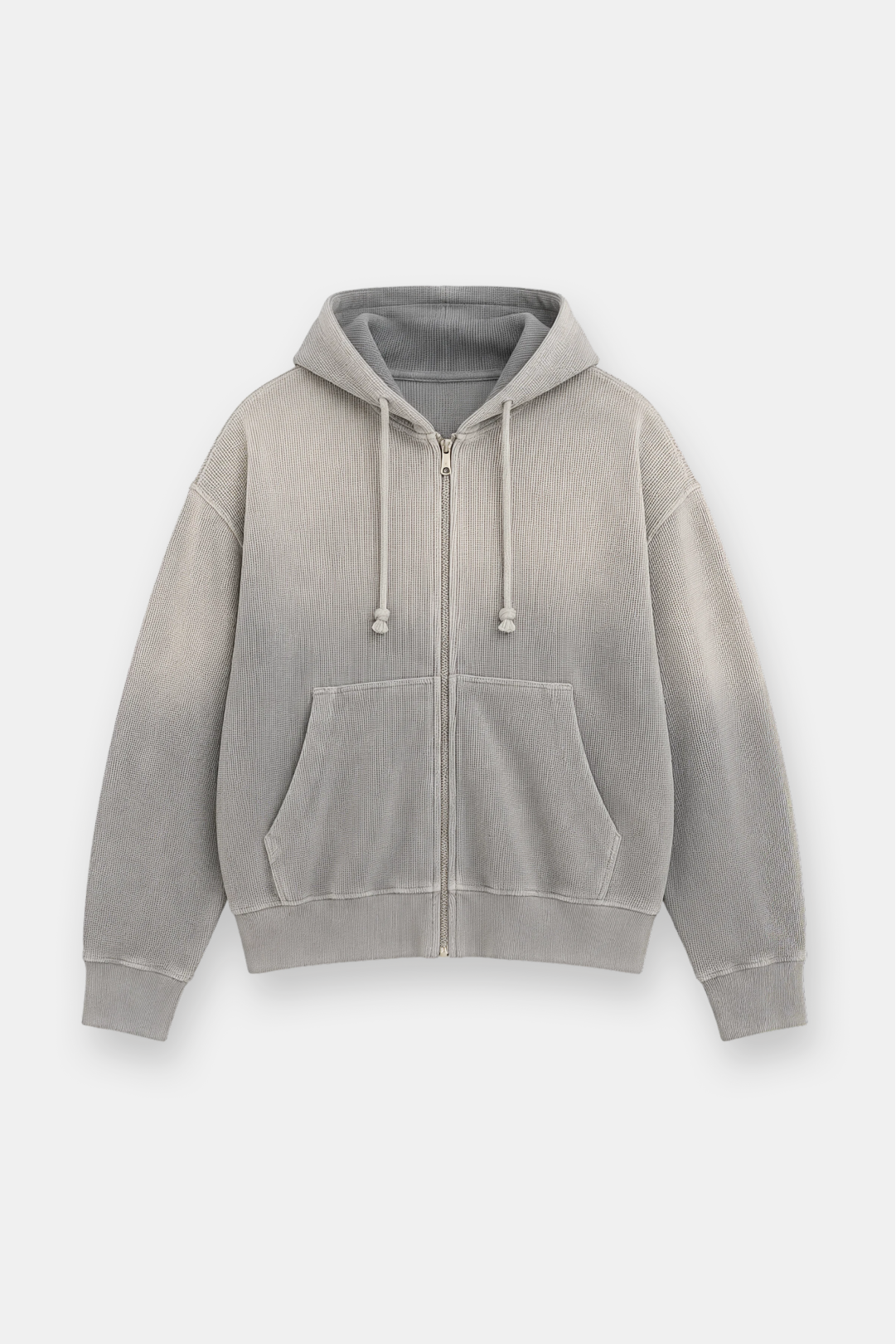 Sun-Dried Waffle Knit Baby Zip Up