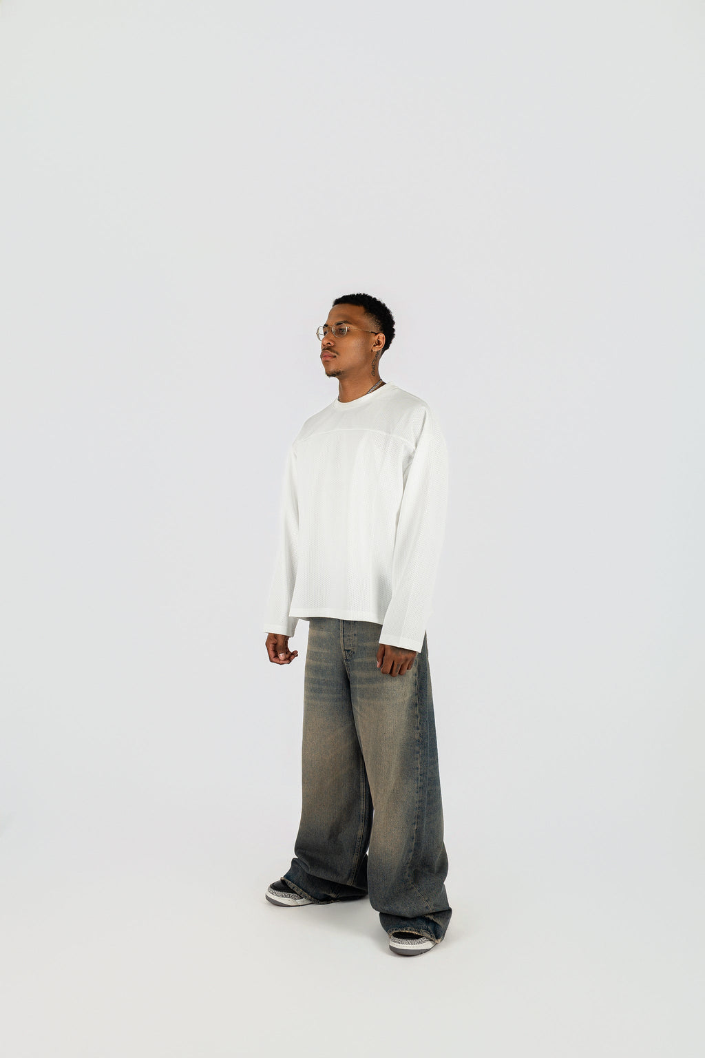 Long Sleeve Mesh Jersey