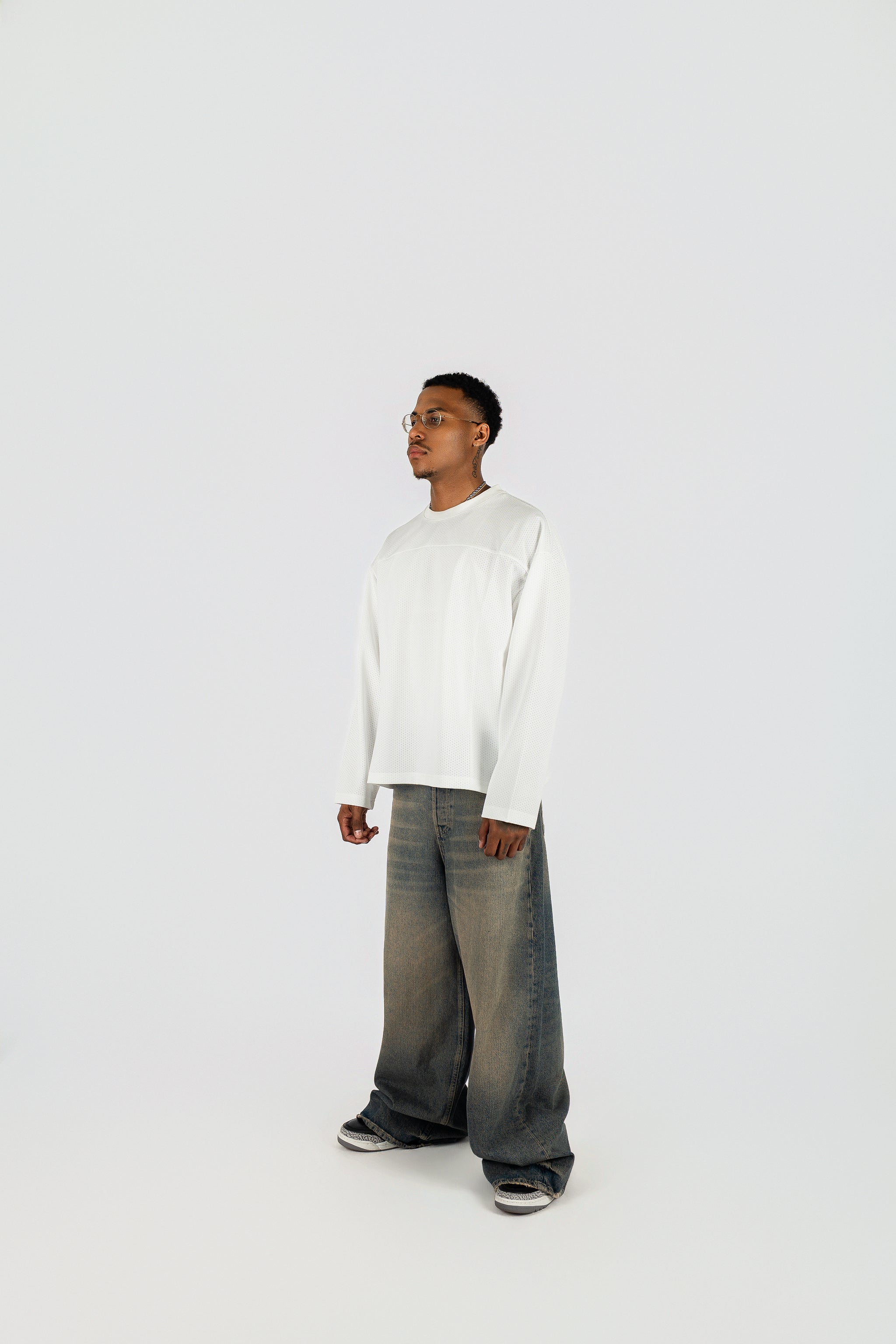 Long Sleeve Mesh Jersey
