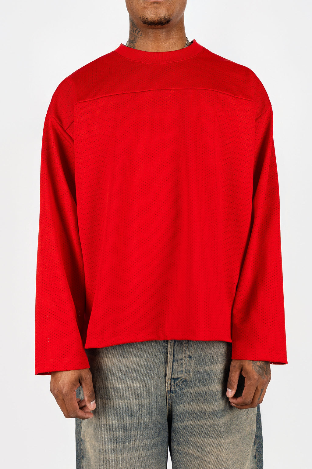 Long Sleeve Mesh Jersey