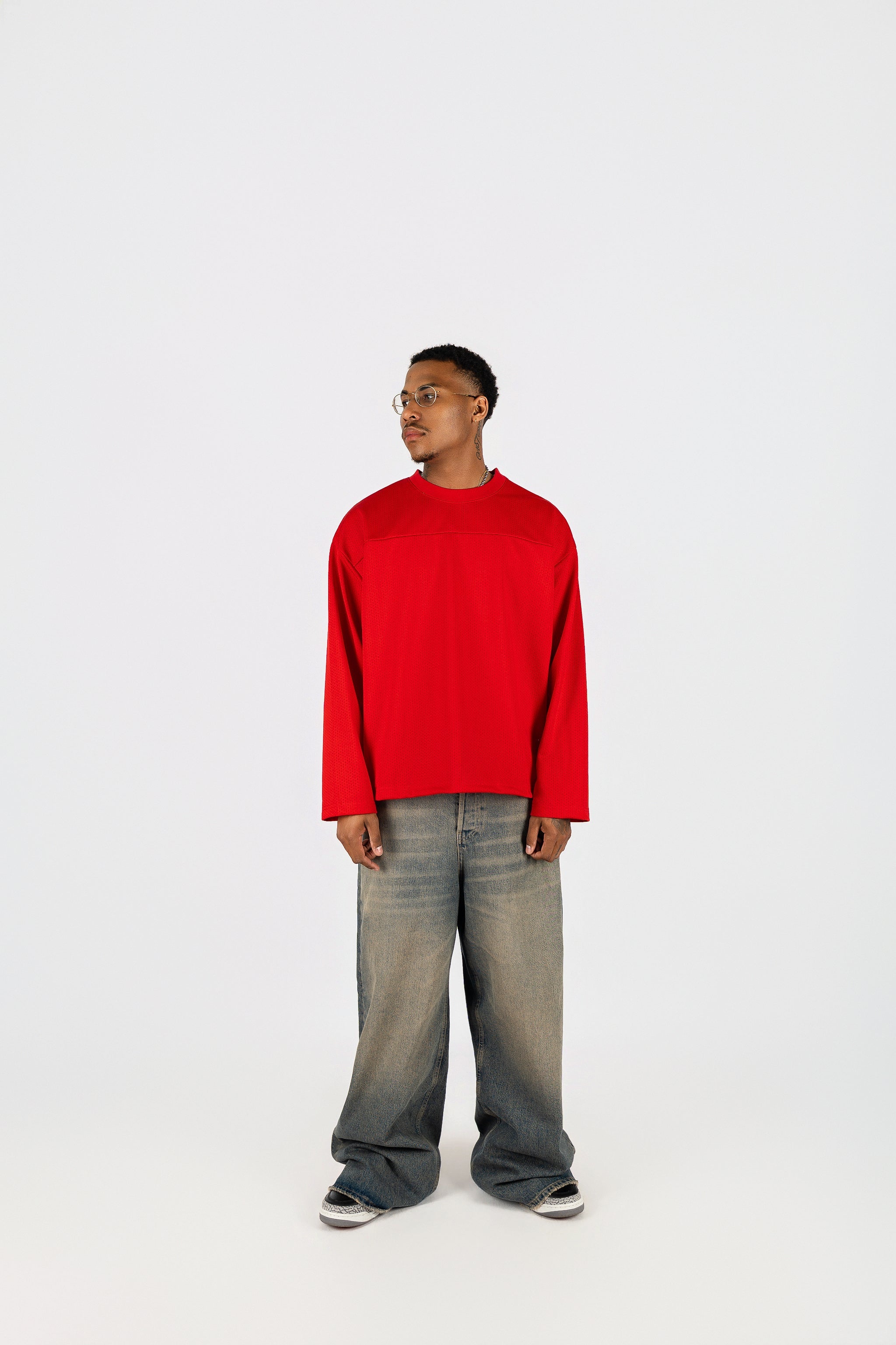 Long Sleeve Mesh Jersey