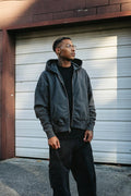 Cropped Double Zip Hoodie